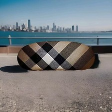 Burberry Sunglass Eyeglass Case Nova Check Clam Shell Hard Dimensions In Descrip