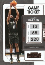 2021-22 Playoff Contenders SP Game Ticket Bronze #64 JAMES HARDEN-BROOKLYN NETS