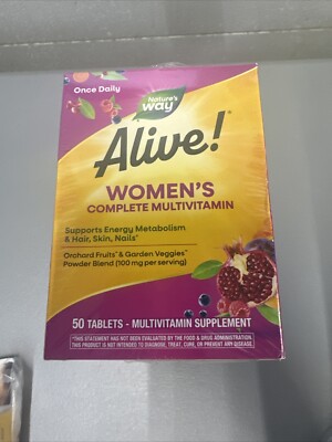 ALIVE MULTIVITAMIN WOMEN ENERGY TAB 50CT, G