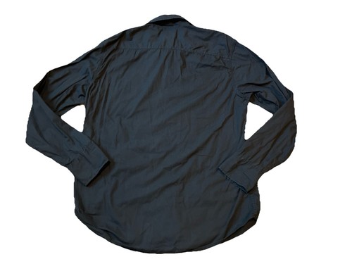 American Rag Shirt Mens Large Black Pearl Snap Western Floral Embroidered Cotton - Picture 2 of 13