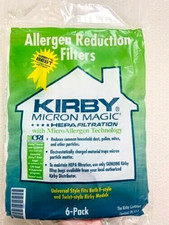 Kirby Vacuum Bags 6-Pack Fits Type F HEPA Cloth Filters for Allergy-Prone Homes