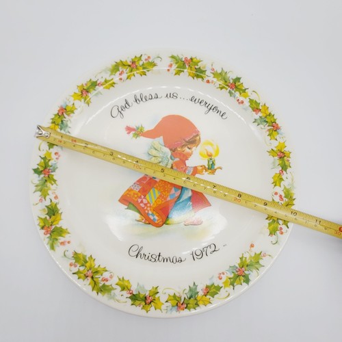 Christmas Commemorative Plate 1972 Gigi Vintage Edition American Greetings 10" - Picture 5 of 8