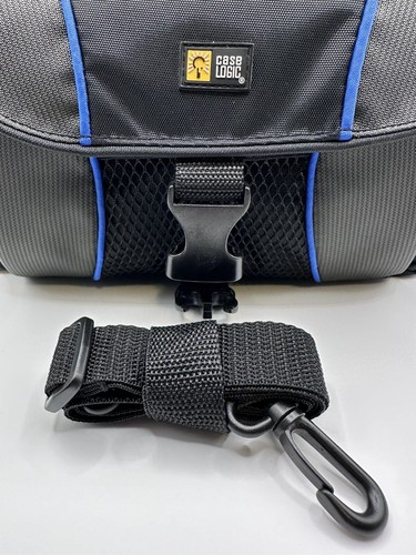 Case Logic Camera Soft Bag Case Black/Blue Nylon Zippered bag - Blue Interior - Picture 2 of 9
