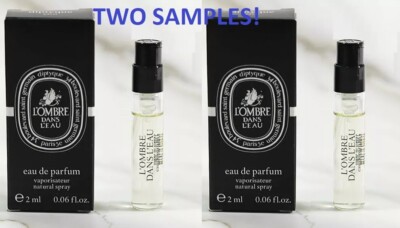 2x Diptyque L Ombre Dans L Eau Eau de Parfum EDP Sample Spray .06oz 2ml Perfume