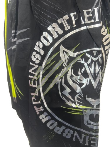 Costume Boxe Mare Piscina Uomo Philipp Plain Sport L XL XXL Nero Argento Tigre - Foto 5 di 17