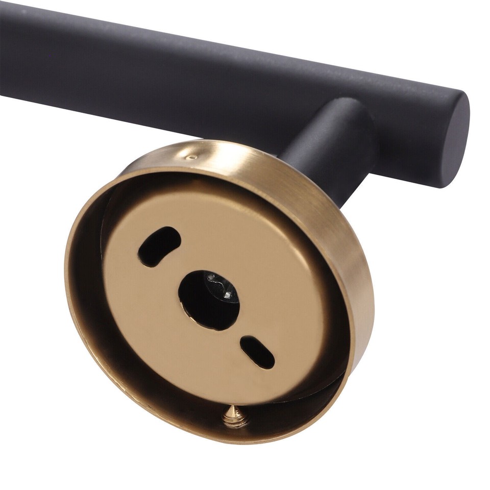 5pcs Bathroom Bath Hardware Accessories Set Towel Bar Kit Matte Black