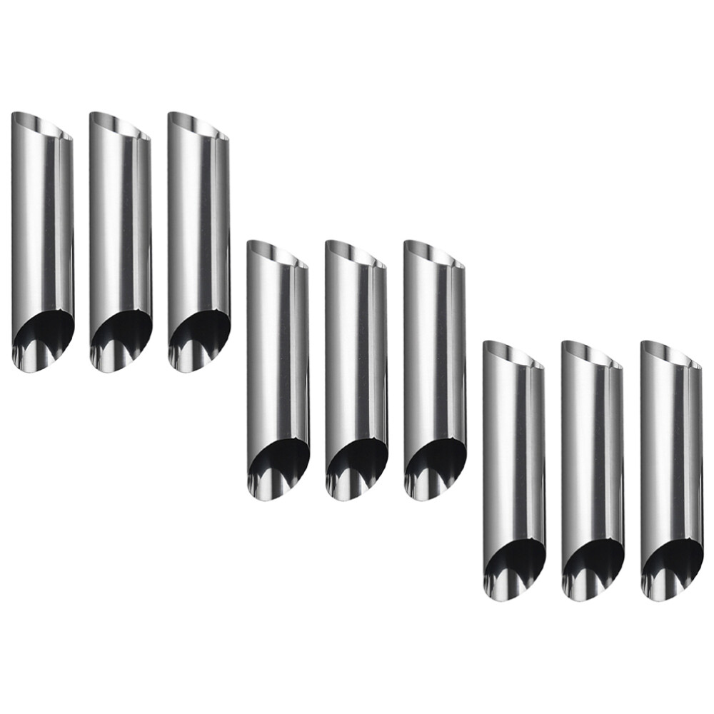 9 PIEZAS Moldes de Cáscara de Cannoli Moldes de Cuerno de Crema Forma de Pastelería de Soflado Tubos de Cannoli