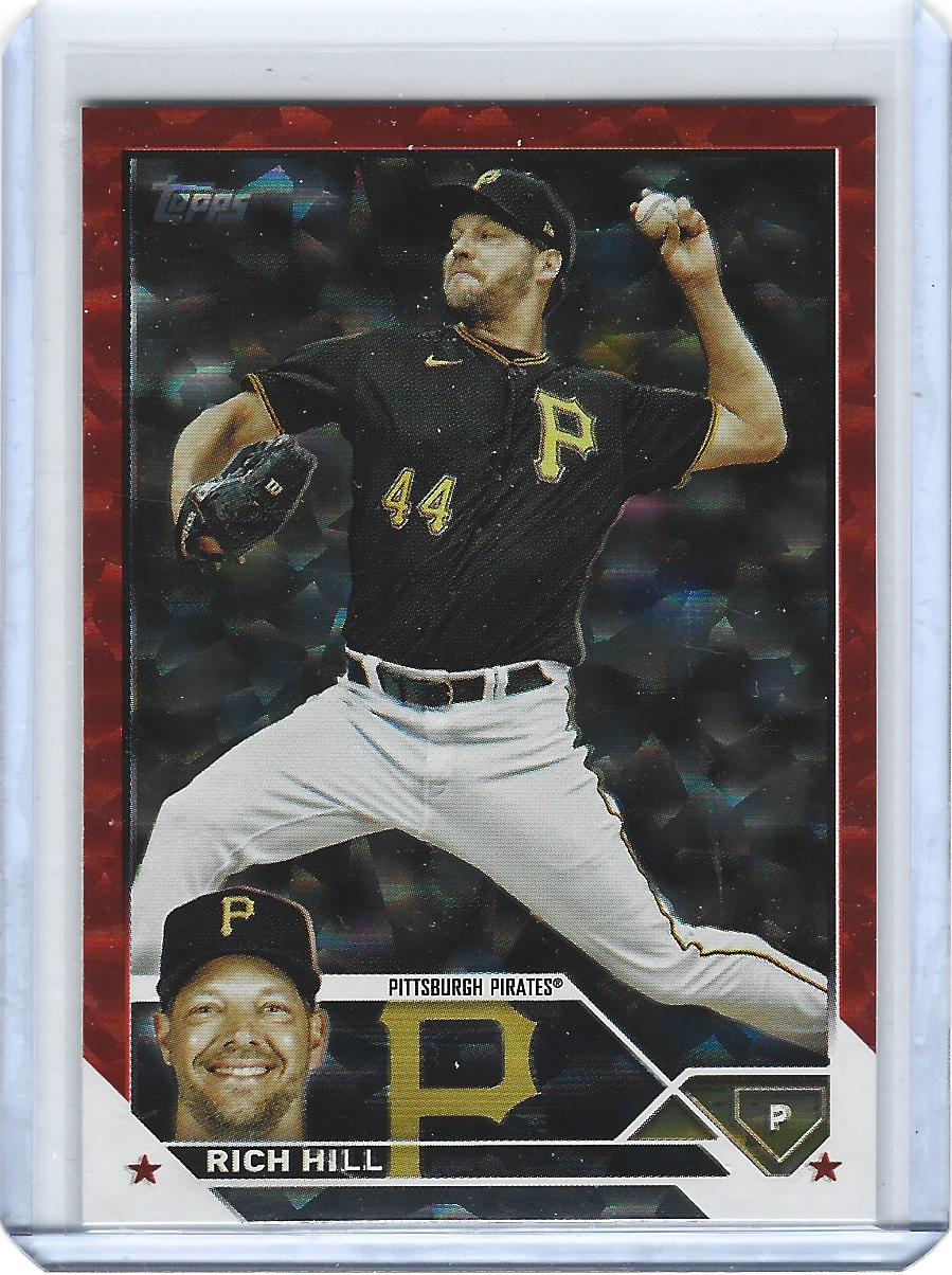 2023 Topps Update Rich Hill #US17 Orange Foil 172/299 MLB Baseball Card