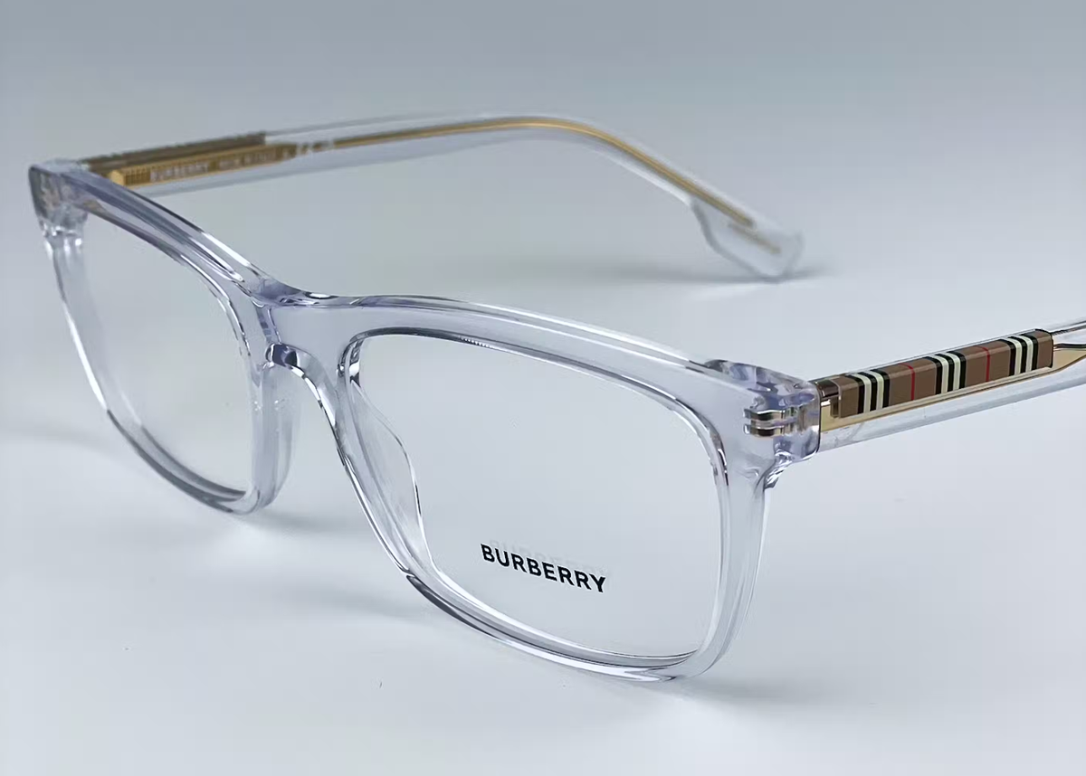 バーバリーサイス24 New BURBERRY Eyeglasses B 2334 3024 55-18 145 Crystal Frames