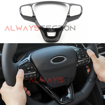 For Ford Puma 2019 2020 2021 Carbon Fiber Style Steering Wheel