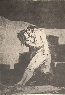 Francisco Goya Die Liebe Und Der Tod Heliogravur Circa 1970 Spanien