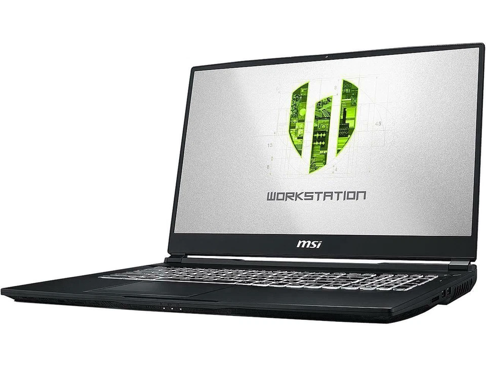 MSI WE75-001 i7 9750H 17.3'' 32GB DDR4 512 NvME SSD NVIDIA Quadro T2000 - Image 2 of 4