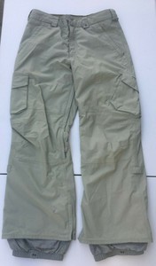 Burton-Snowboard-Ski-Pants-Mens-Small-The-White-Collection-Dry-Ride-Army-Green