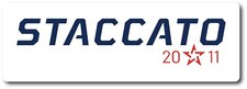 Staccato Aluminum Sign 36in x 12in - Mancave Gun Room Wall Art