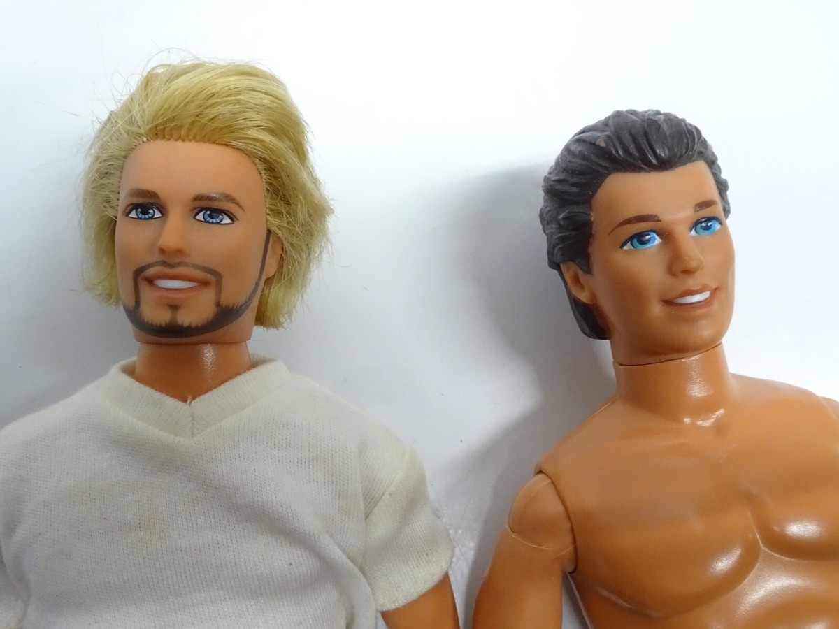 Vintage Barbie Shave N Style Ken & 1990 twist and turn Ken w/swept