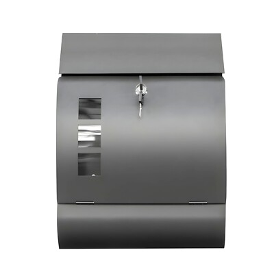 DIVID  Briefkasten in Abgerundetem Design (MD006)| Wandbriefkasten Edelstahl|