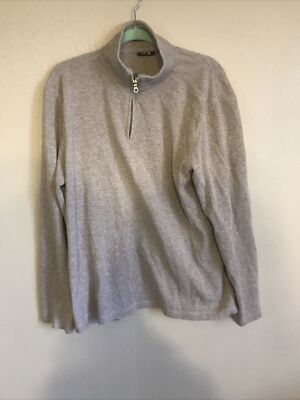 Mens Apt 9 Quarter Zip Sweater Light 