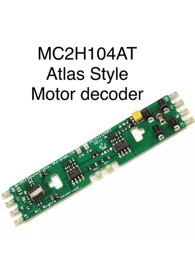 Decodificador de motor SoundTraxx MC2H104AT Atlas y otros DCC 4 funciones 852002 envío gratuito | Condition: New