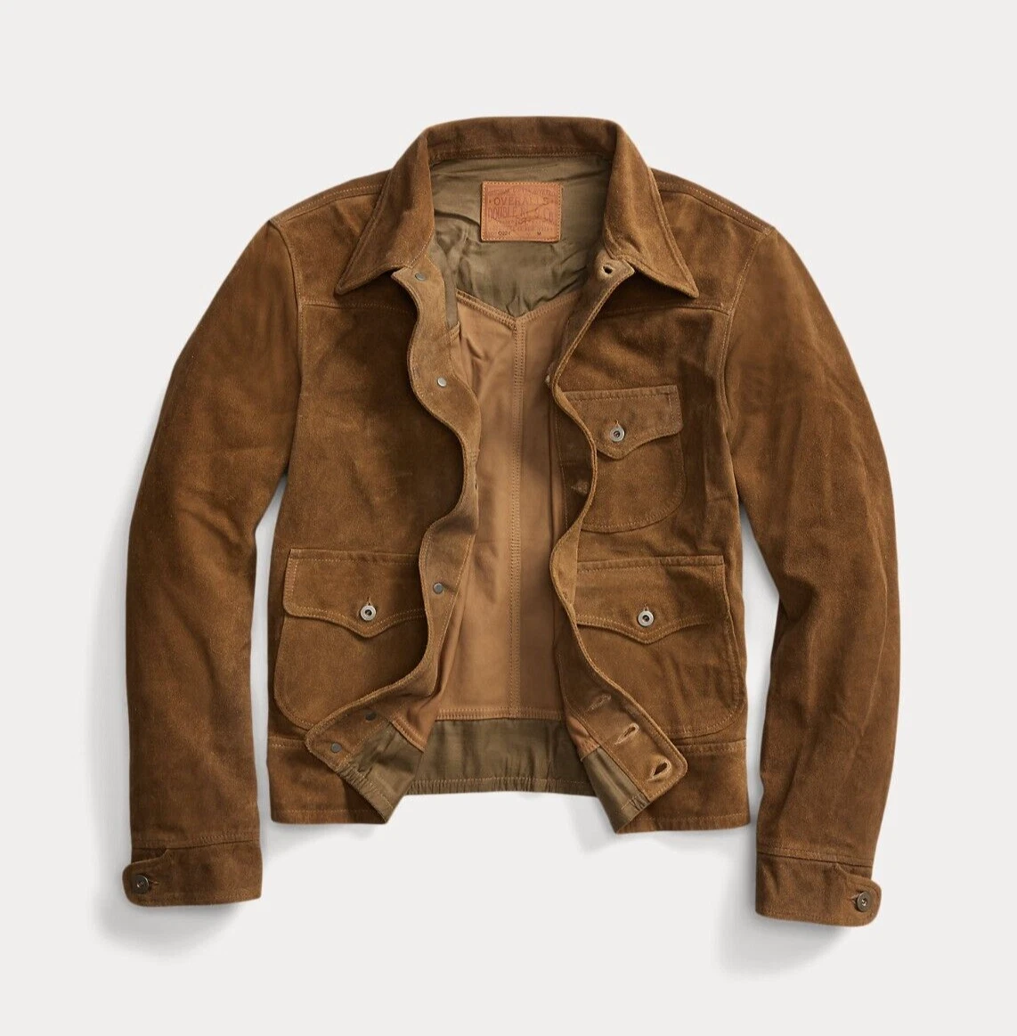Ralph lauren suede trucker deals jacket