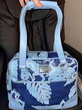 Vintage Roxy/quiksilver Carry On Travel Weekend Bag Tote Luggage Floral Blue