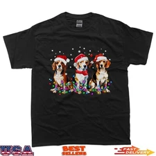 Beagle dog Christmas Lights cute Dog Matching Family T-Shirt