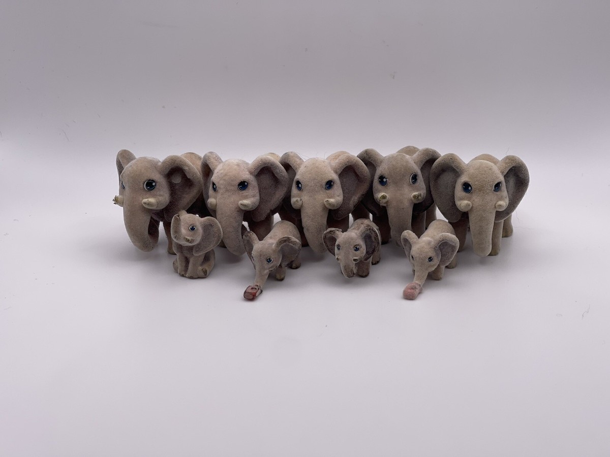 ⭐️ Vintage Modern ELEPHANTS / ANIMALS Zoo in my Pocket