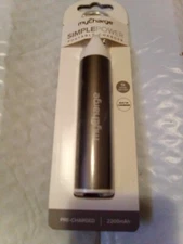 2200mA MyCharge Simple Power gray Portable Charger Rapid Recharge .