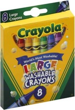 17 Pack CRAYOLA WASHABLE CRAYONS LARGE 8CT