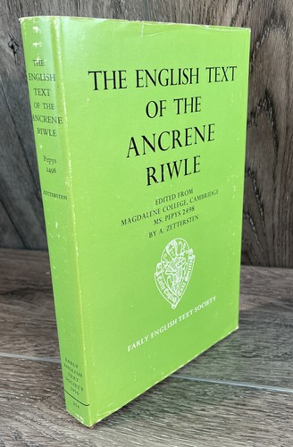 ENGLISH TEXT OF THE ANCRENE RIWLE EDITED FROM MAGDALENE COLLEGE A. ZETTERSTEN - Picture 2 of 11