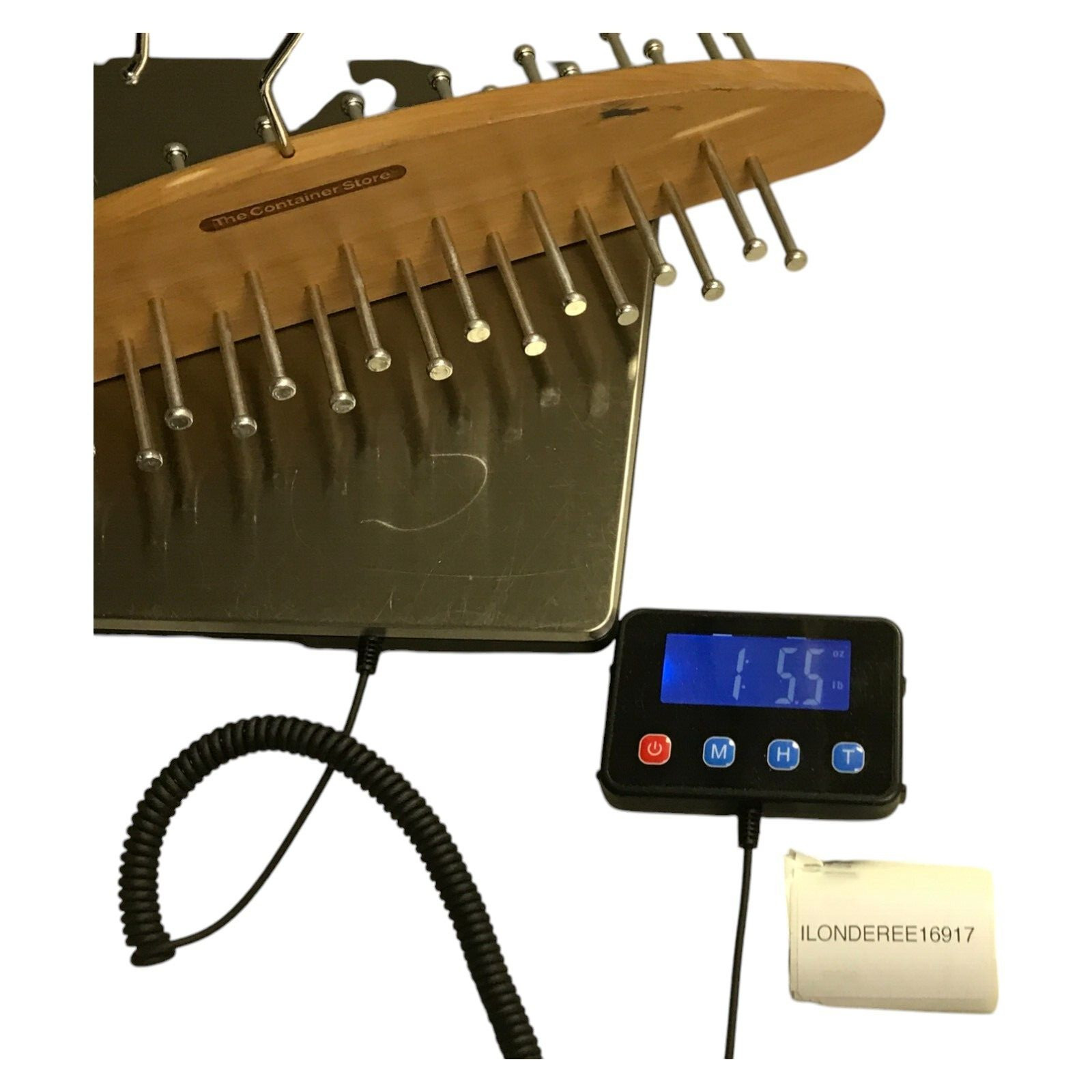 The Container Store 42-Peg Woodlore Cedar Tie Hanger Closet Organizer Rack