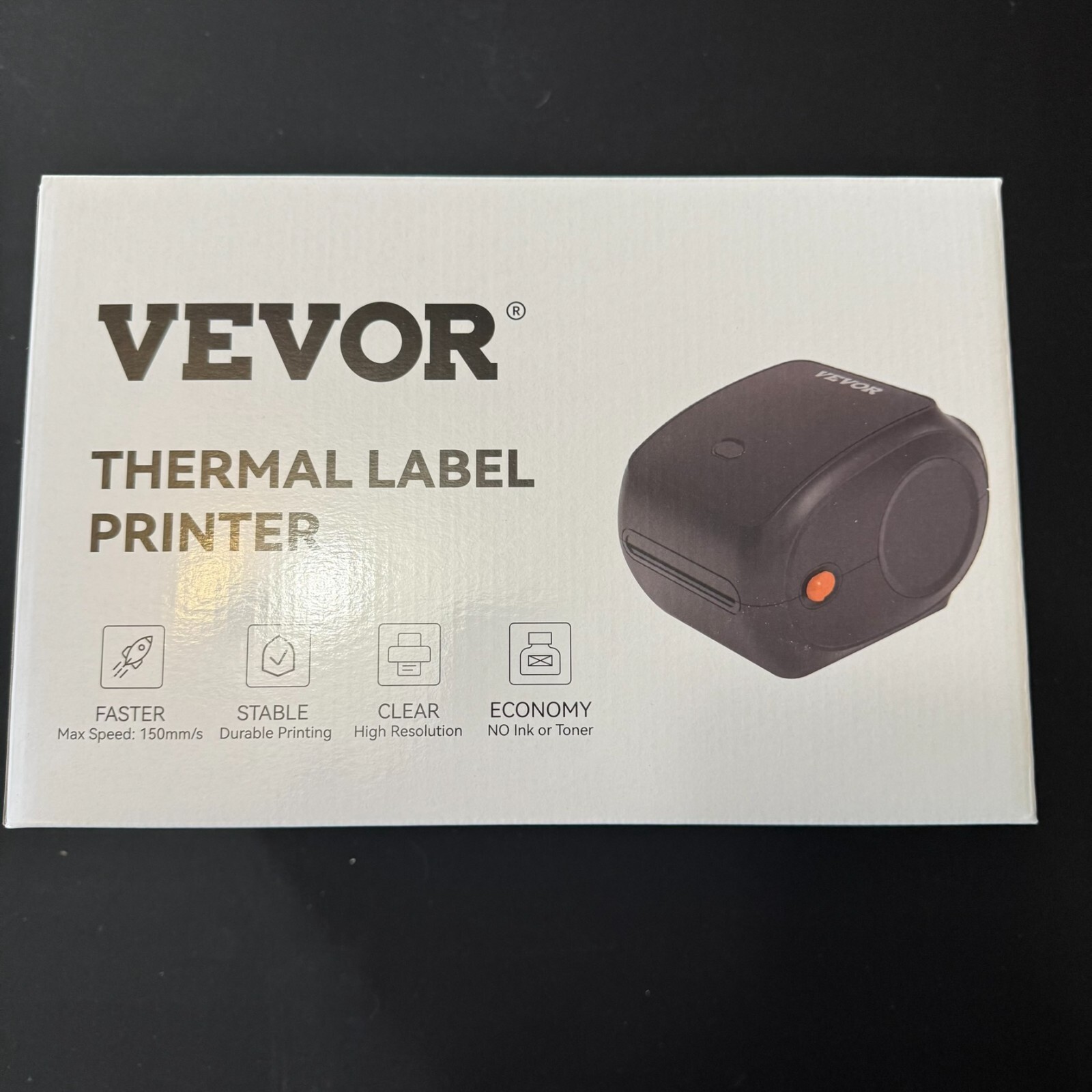 Vevor 300dpi Bluetooth Thermal Label Printer with USB for Barcode Stickers
