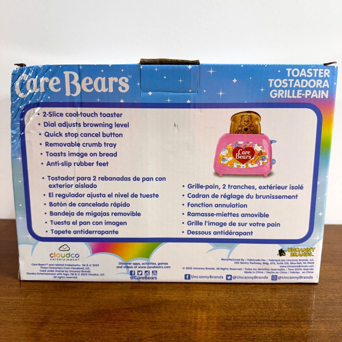 Care Bears Toaster Tenderheart Pink Makes Bear Stamped Toast | eBay