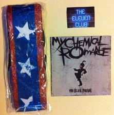 MY CHEMICAL ROMANCE MCR Guitar Strap NEW Danger Gerard Way Black Parade Sticker