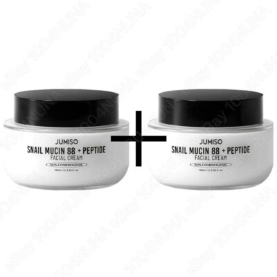 JUMISO Snail Mucin 88 + Peptide Facial Cream 2P Moisturizer Nourishing Korean