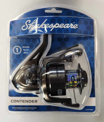contender cfa cont25 fishing reel Shakespeare Spinning Combo Dakota Angler This reel features an aluminum spool for strength and lightness and a magna oversized bail wire for durability. Contender Spinning Reel 80