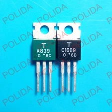 1pairs OR 2PCS  Transistor TOSHIBA TO-220 2SA839/2SC1669 A839/C1669