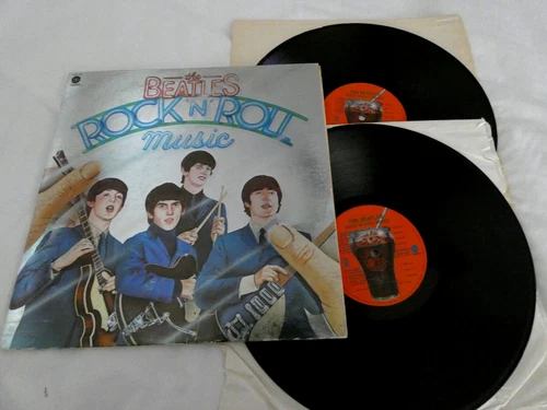1976 THE BEATLES "ROCK 'N' ROLL MUSIC" CAPITAL SKBO 11537 GATEFOLD 2LP EX