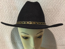 Kid's Black Faux Felt Western Cowboy Hat by Western Express made in Mexico
