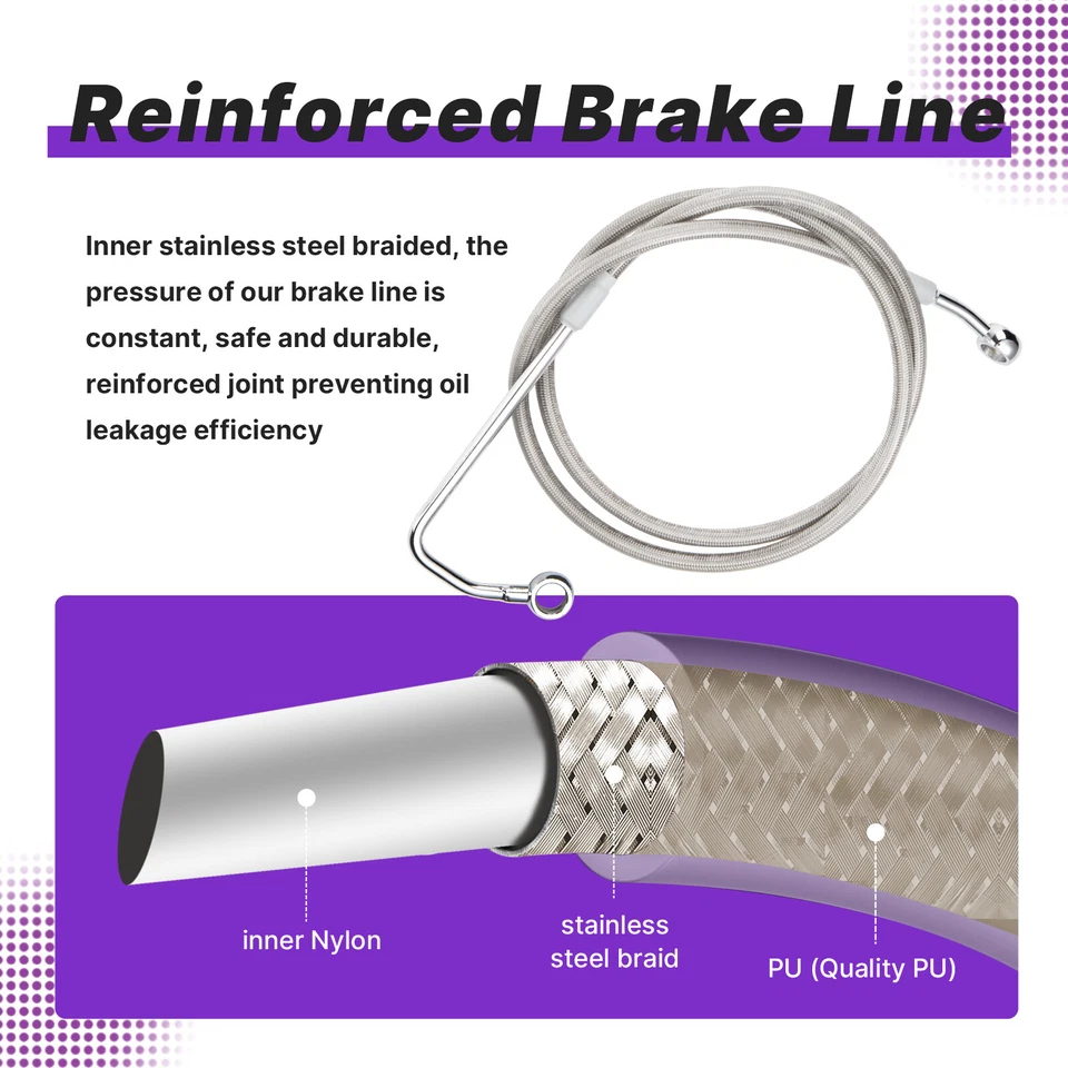 Комплект удлиненных кабелей Harley 12 дюймов для Softail Deluxe Heritage 2011-2015 с ABS - Изображение 4 из 4