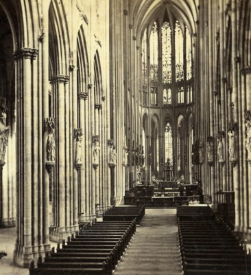 Deutschland Köln Köln Dom Innenraum altes Foto Stereoview Eisen 1880