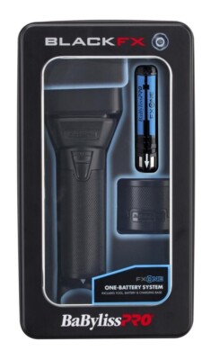 BaBylissPRO FXONE BLACKFX All Metal Double Foil Shaver | FX79FSMB