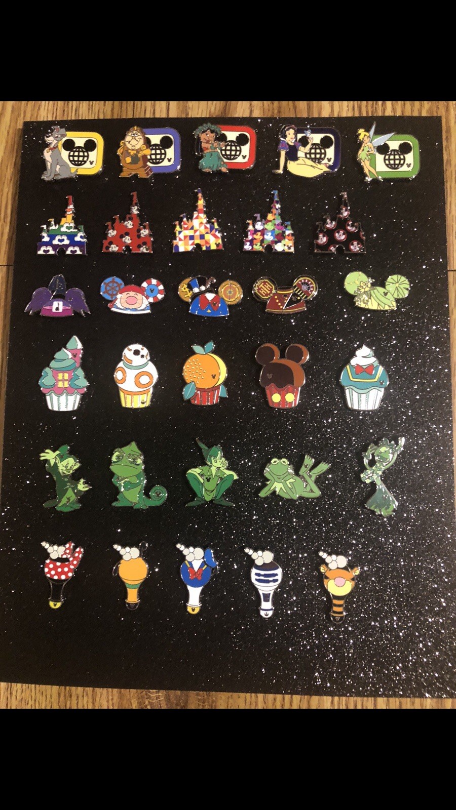 WDW 2025 Wave B Hidden Mickey Mystery Pin Set
