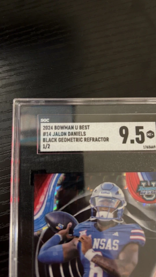 2023-2024 Bowman Best Jalon Daniel’s Black Refractor /2 SGC 9.5 - Image 3 of 4