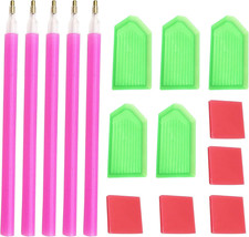 15 PCS Diamond Painting Tools with Drill Pen Grip and Tray,5D Diamond Painting A