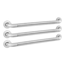 24 In. Grab Bar Combo in Polished Stainless Steel 3-Pack