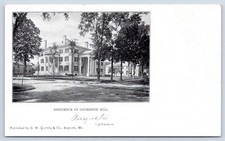 Augusta Maine Residence Governor John Hill Mansion c1902 Postcard