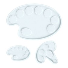3Pcs Epoxy Molds DIY Silicone Molds Silicone Molds for Making Drawing Palettes