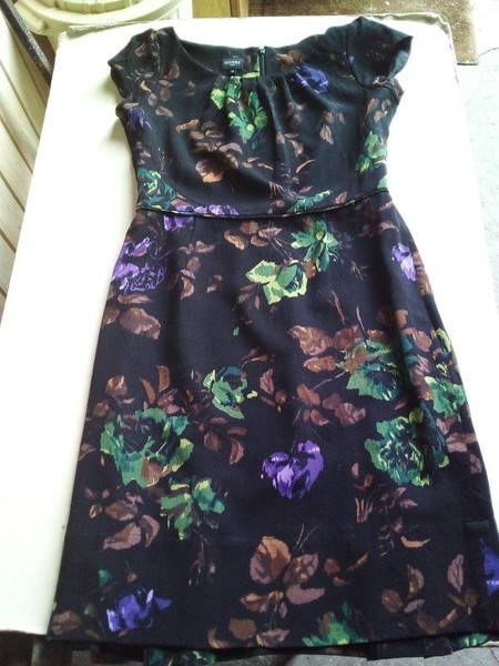 Women Hobbs Dress Black Wool 40 / L / 48