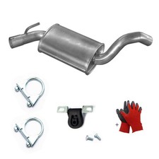 Auspuff Mittelschalldämpfer + Montagesatz  fur VW Golf III IV Vento  90PS 8V