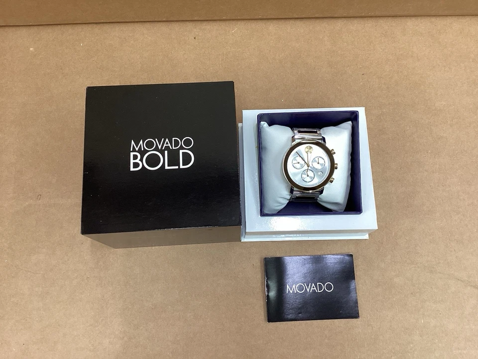 Movado Men's Watch 3600888 Bold Chronograph Swiss Quartz Two Tone Steel 42mm - Image 4 of 4